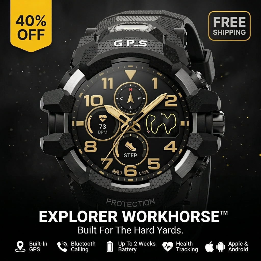 Explorer Workhorse™ Rugged GPS Smartwatch – Built For The Hard Yards