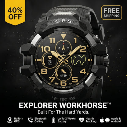 Explorer Workhorse™ Rugged GPS Smartwatch – Built For The Hard Yards
