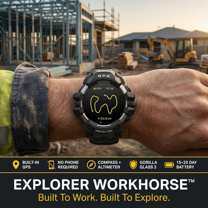 Explorer Workhorse™ Rugged GPS Smartwatch – Built For The Hard Yards