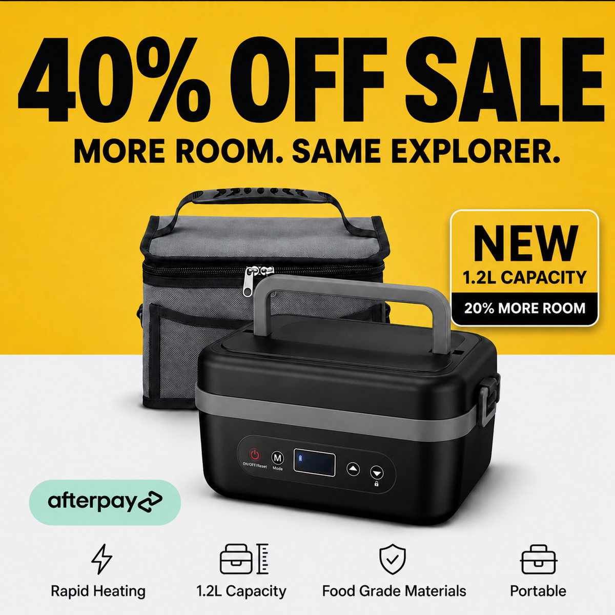 Explorer 1.2L Heating Lunchbox™ - Portable And Convenient