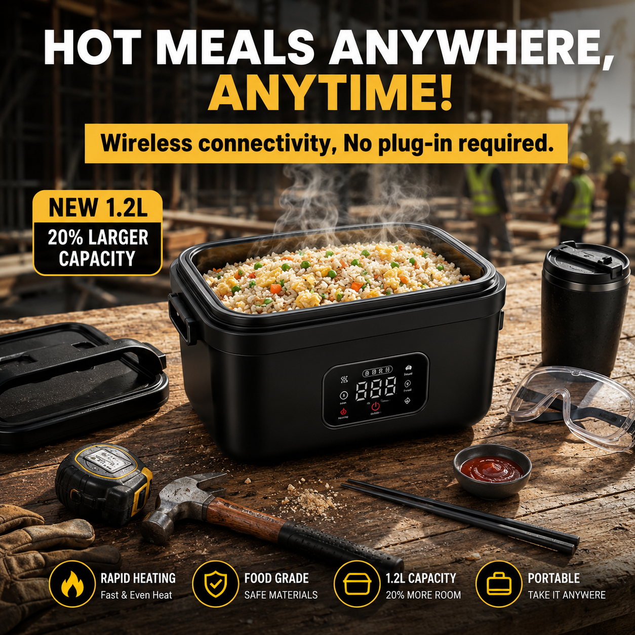 Explorer 1.2L Heating Lunchbox™ - Portable And Convenient