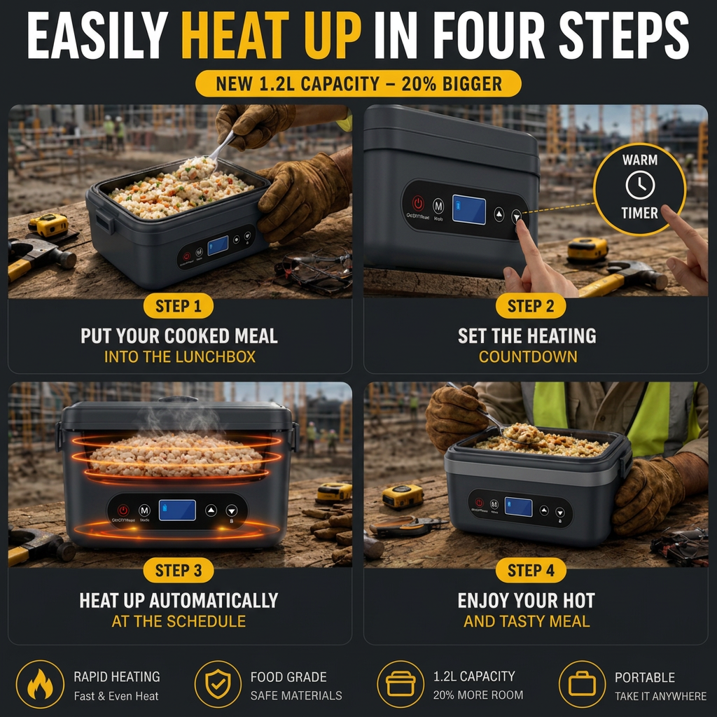 Explorer 1.2L Heating Lunchbox™ - Portable And Convenient